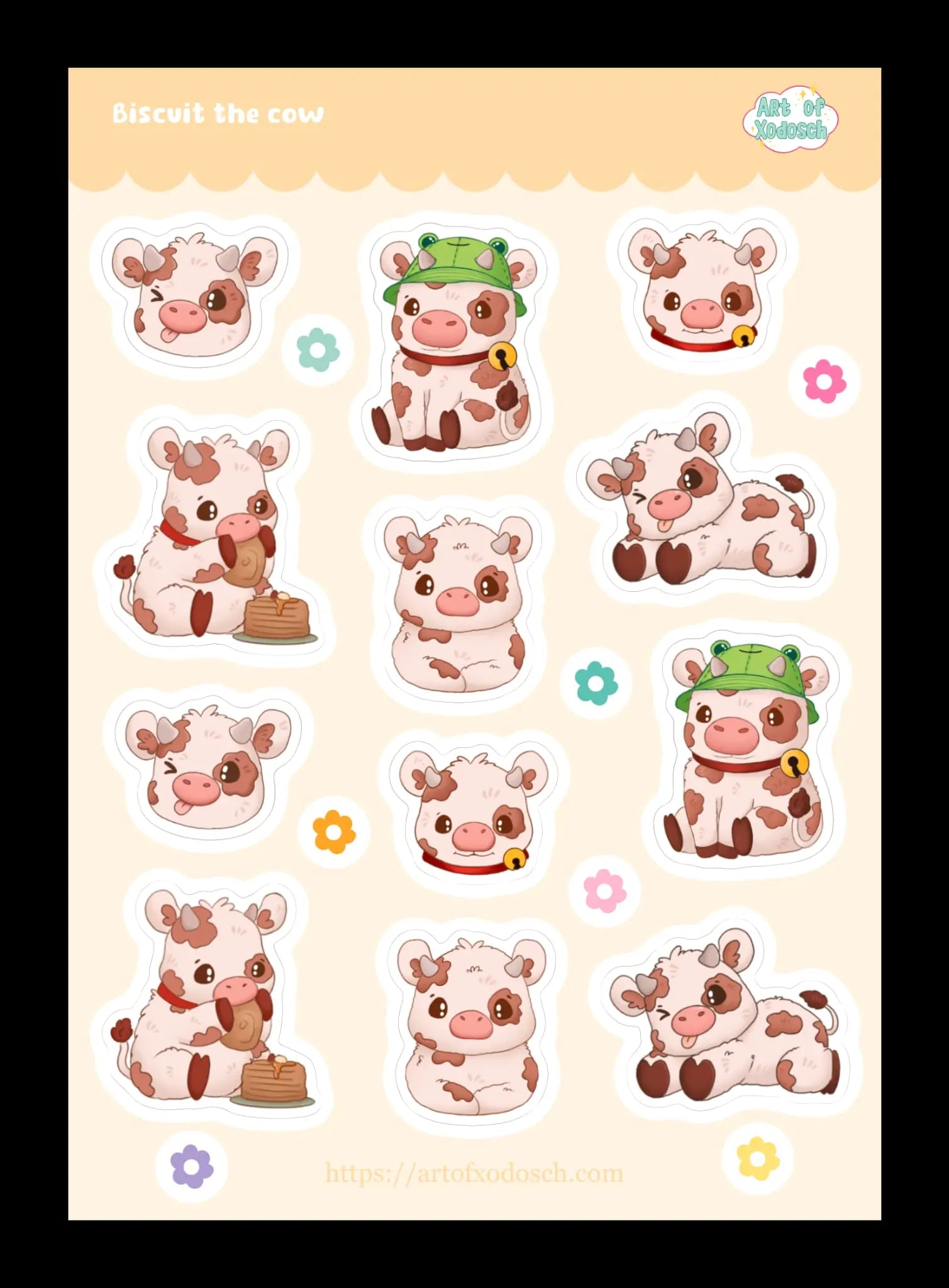 stickersheet 12x17 5 designs Stickerbro.nl