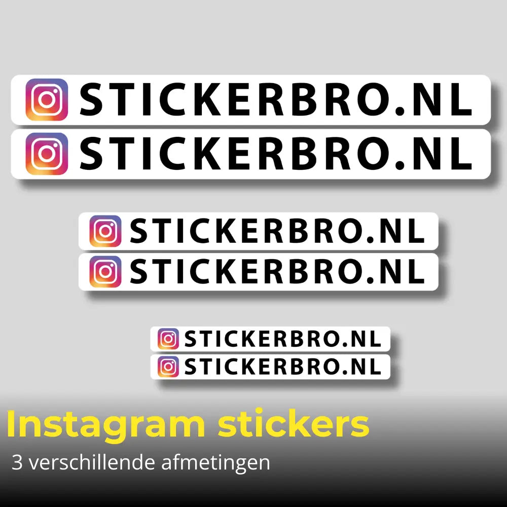 Instagram Sticker Set – 3 Maten Stickerbro.nl