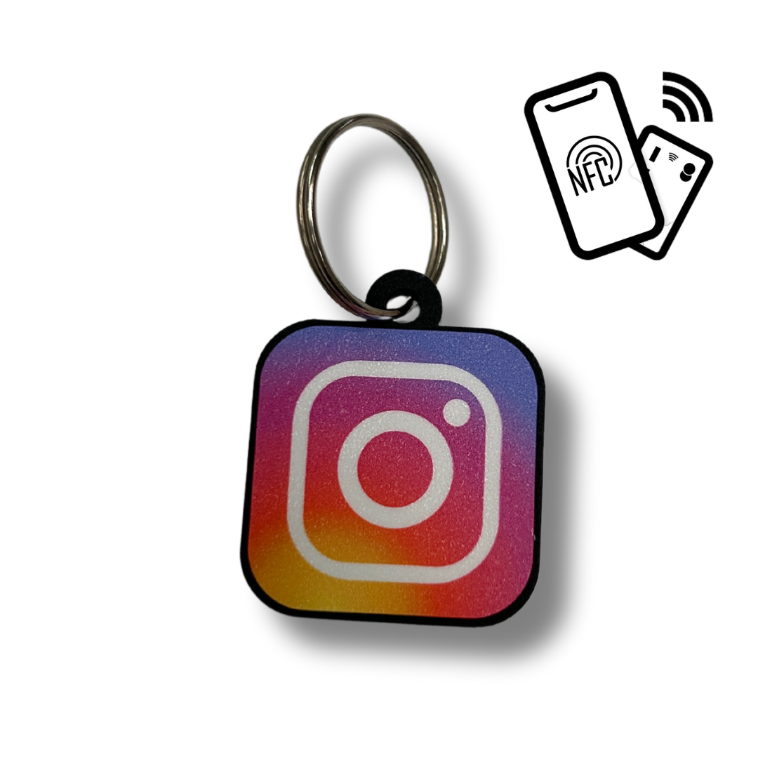 instagram sleutelhanger met nfc