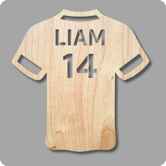 Voetbal shirt hout