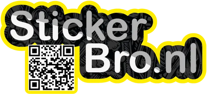 Sticker met qr code Stickerbro.nl